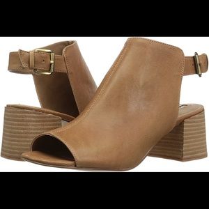 Tahari Leather Peep Toe Sandals